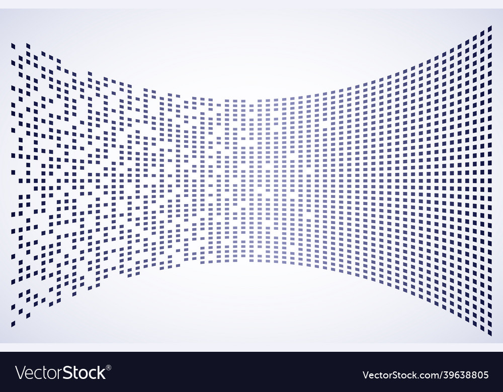 Curved digital data volume visualization process