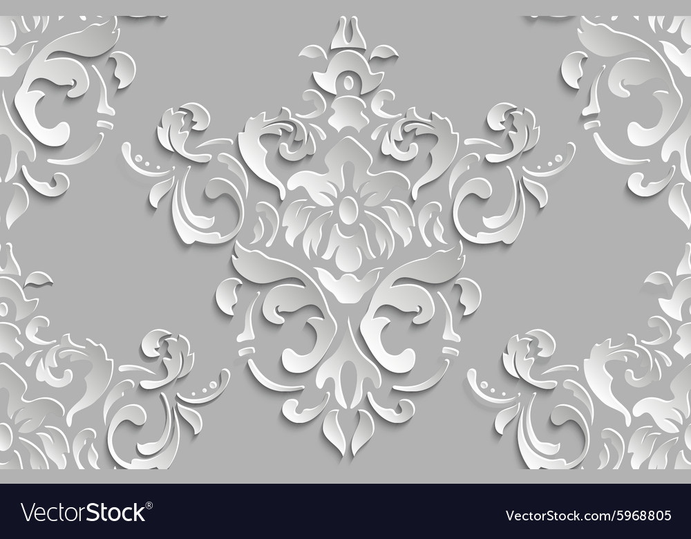 Damask seamless pattern background
