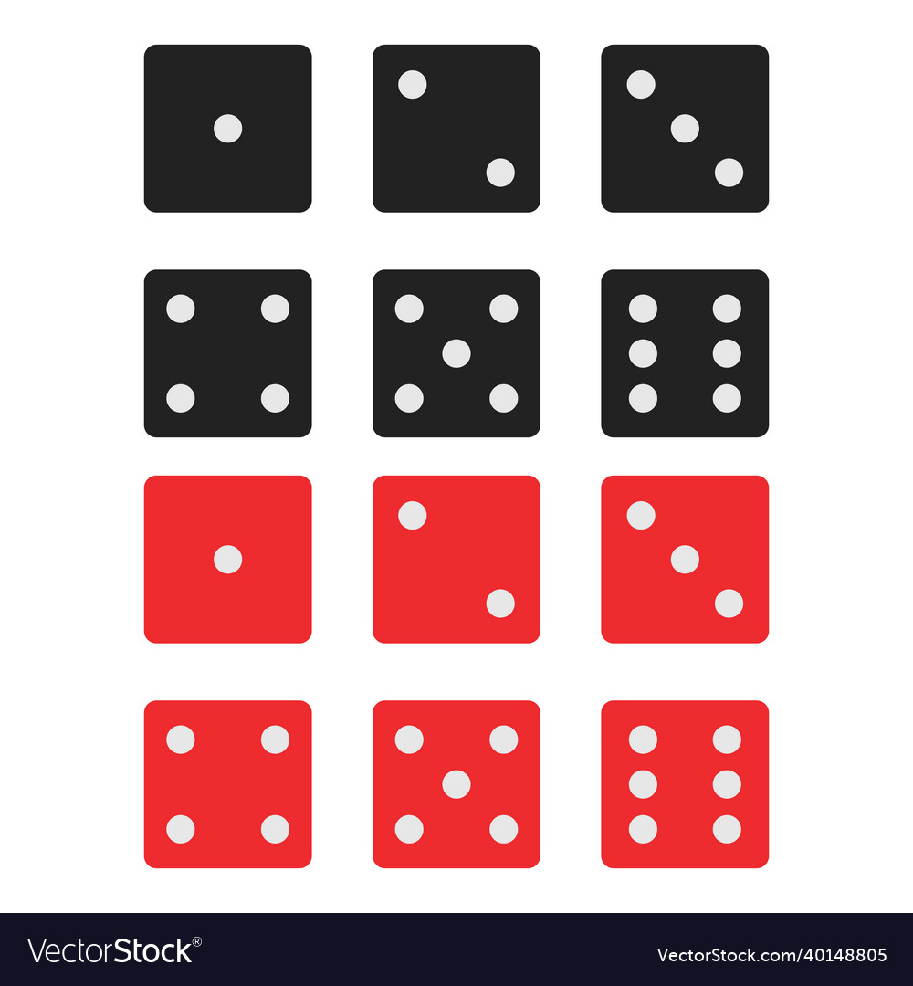 Dice set icon simple design