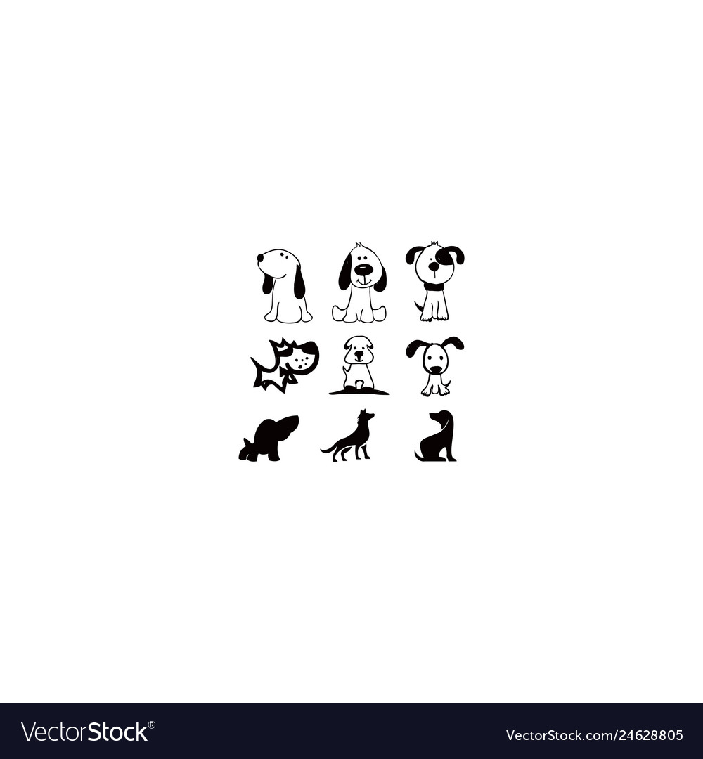 Dog Silhouettes - Pet Shop Collection