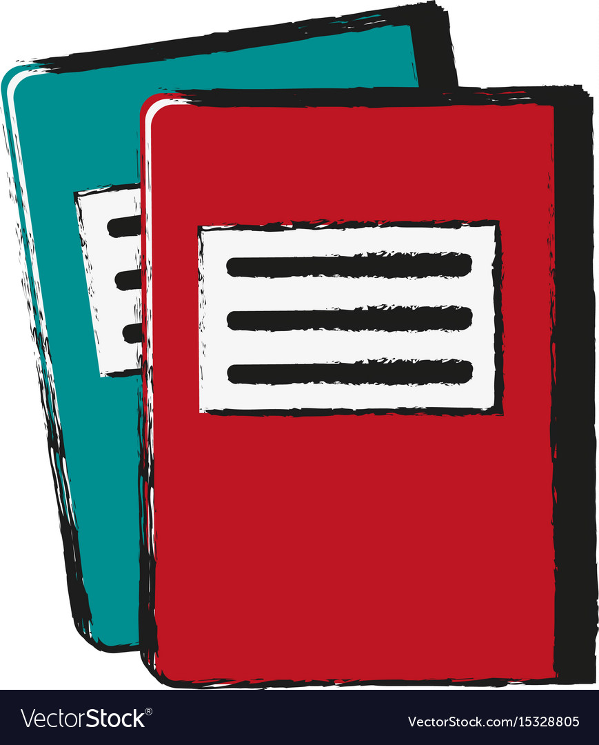 Notebook with page marker icon image