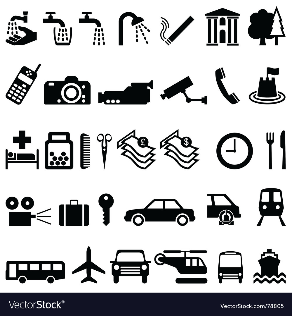 Signage elements Royalty Free Vector Image VectorStock