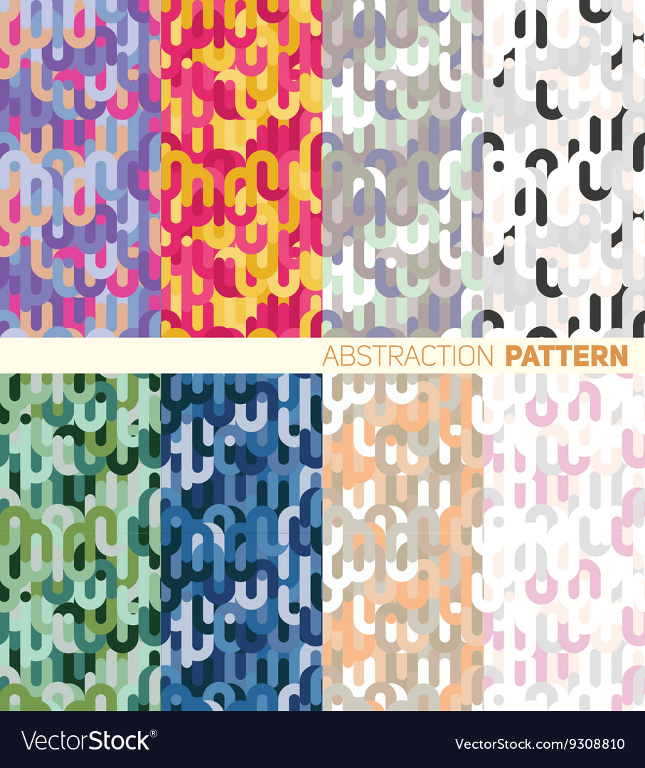 A set of colorful abstract pattern