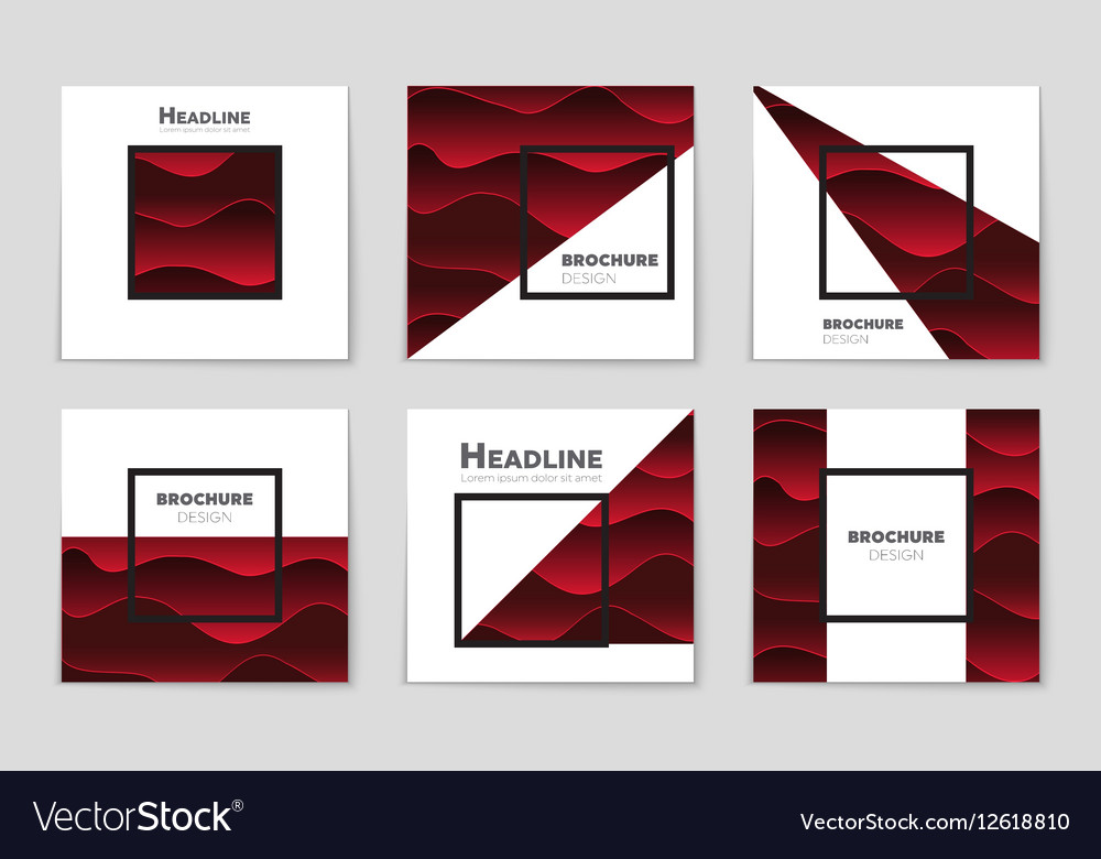 Abstract layout background set for art