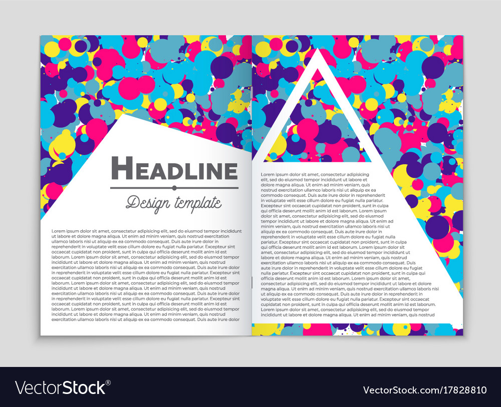 Abstract layout background set for art