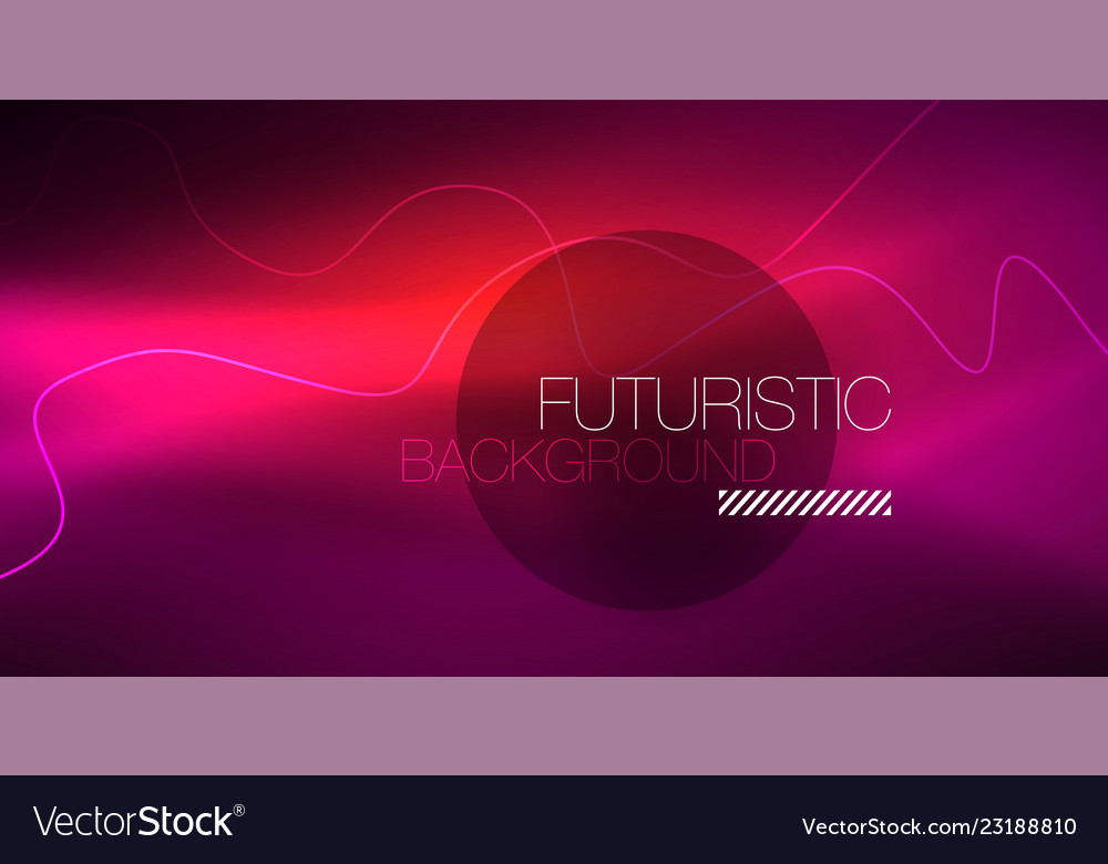 Abstract shiny glowinng color wave design element