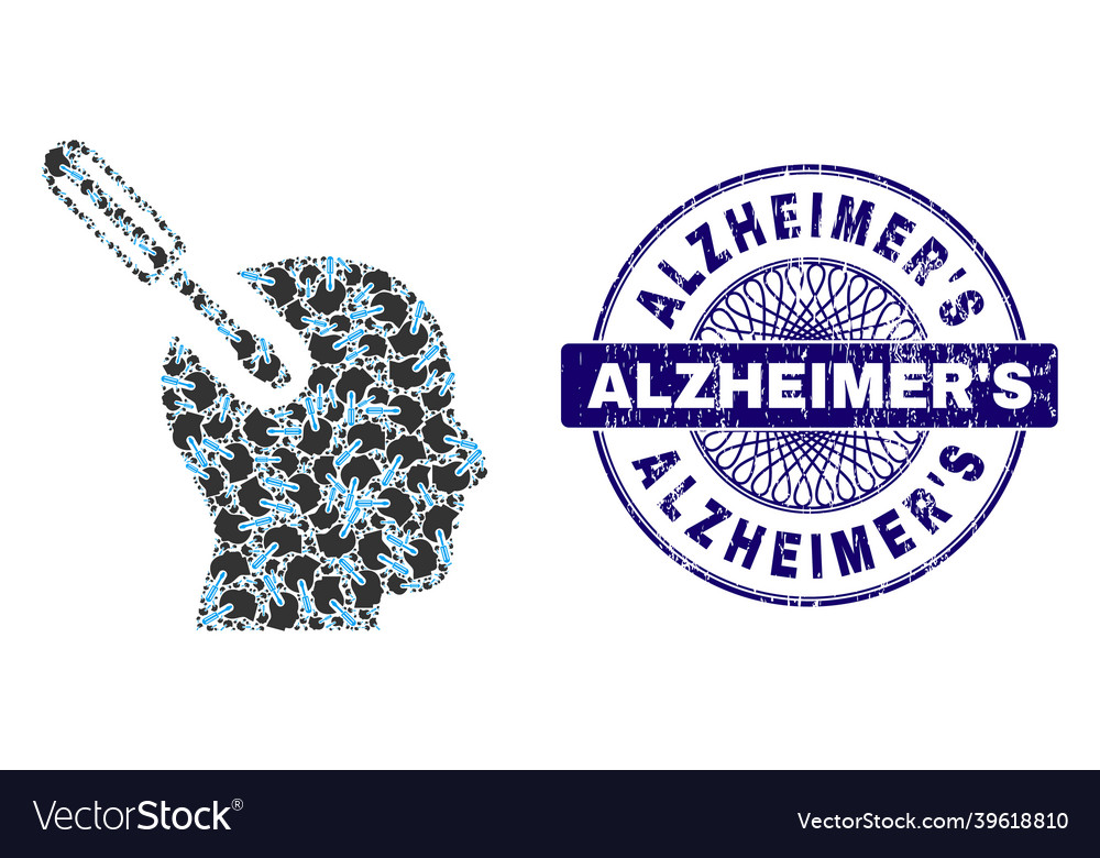 Brain tool recursive mosaic of items vector image Brain tool recursive mosaic of items