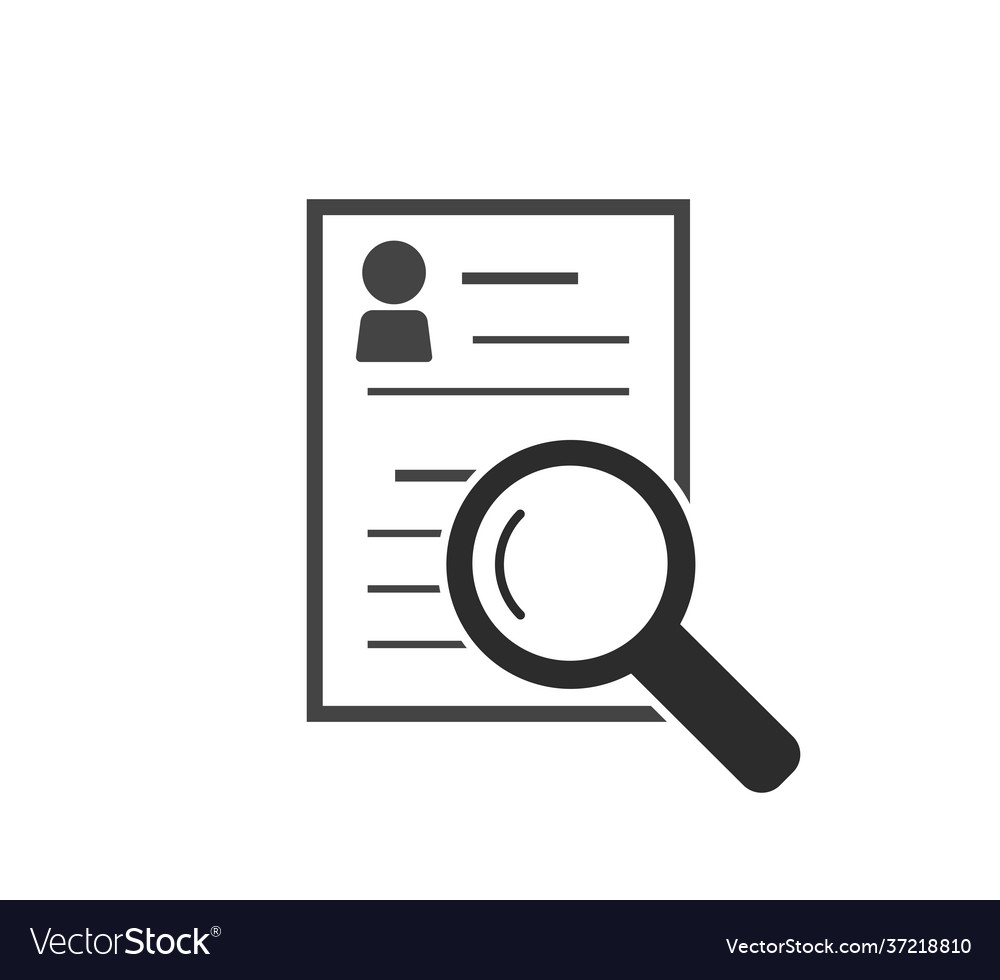 Document icon and magnifier verification