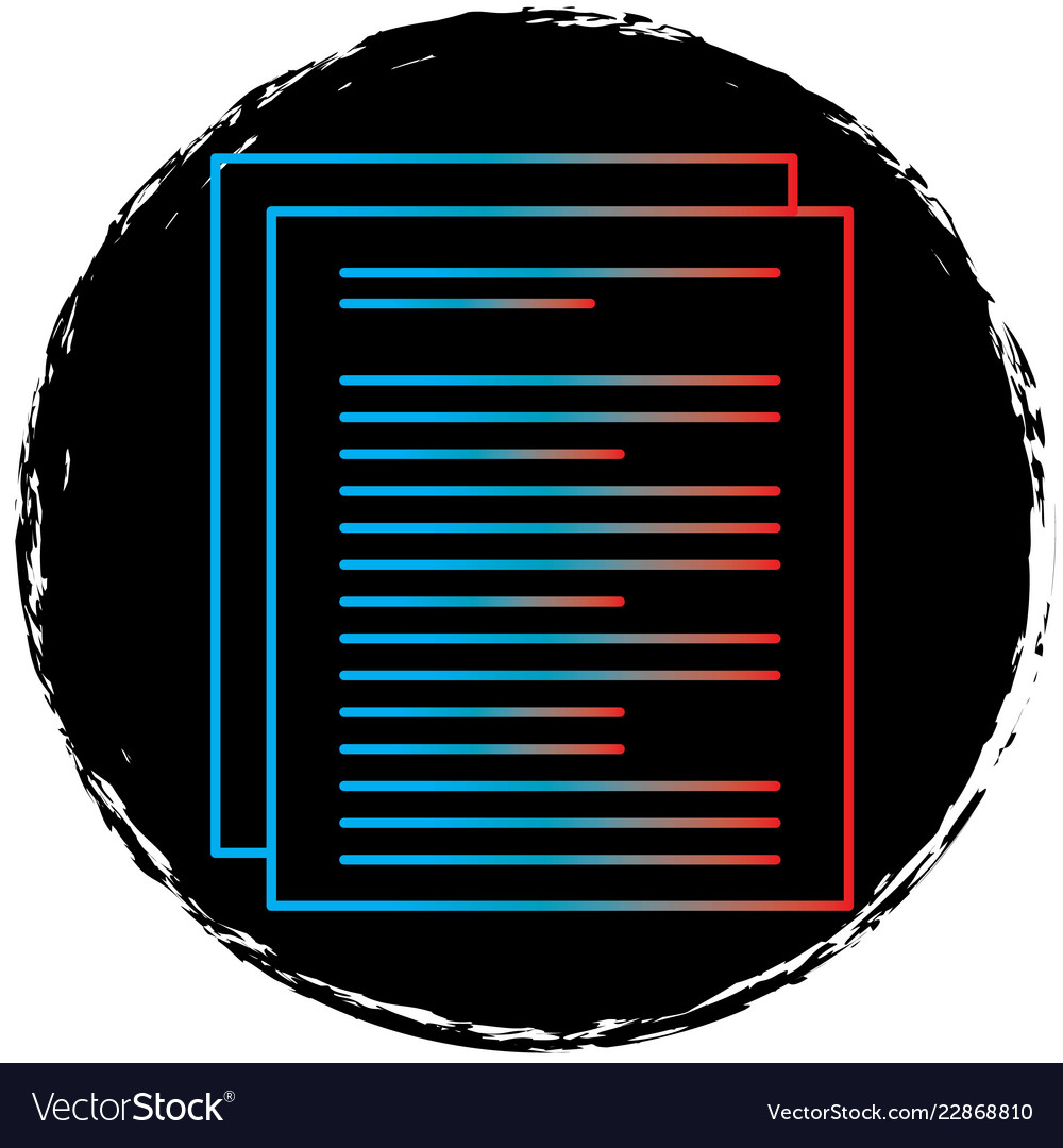 Document icon in creative design with elements