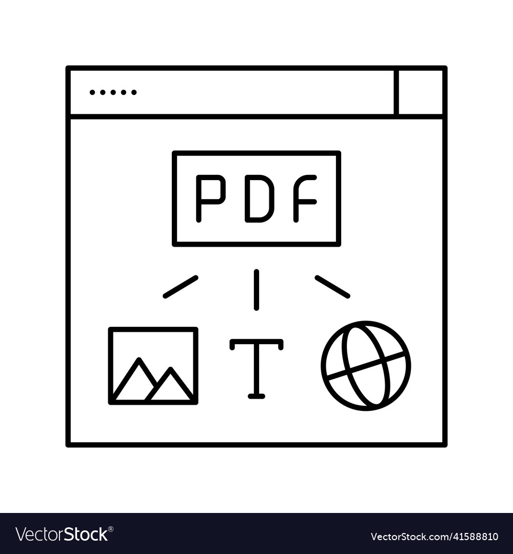 Image text and web site page to pdf file line