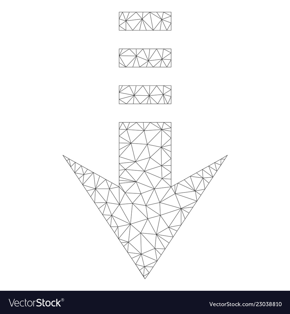 Mesh send down icon