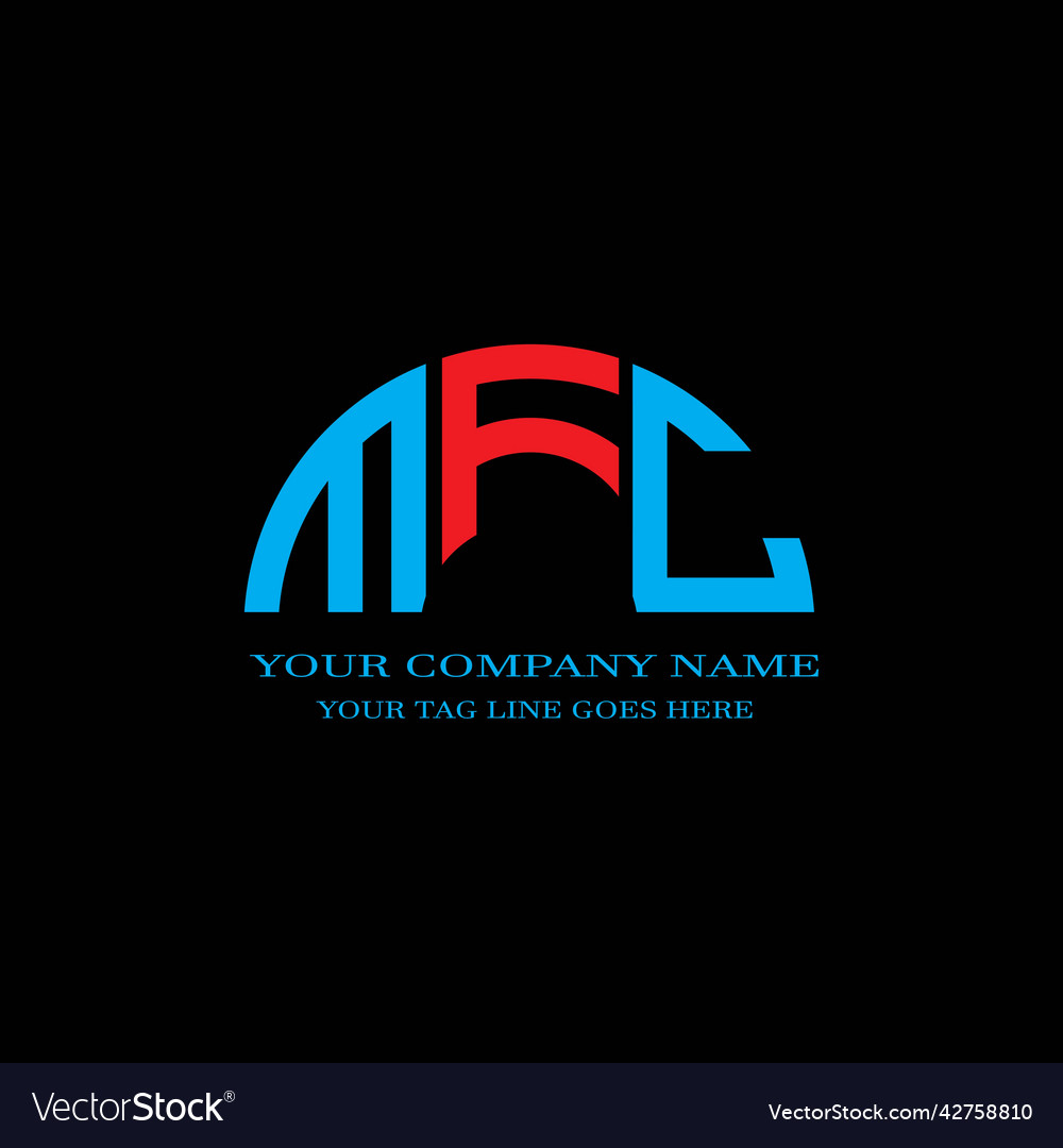 Mfc Letter Logo kreatives Design mit Grafik