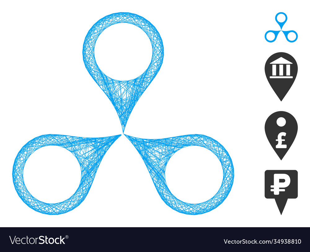 Network map markers mesh