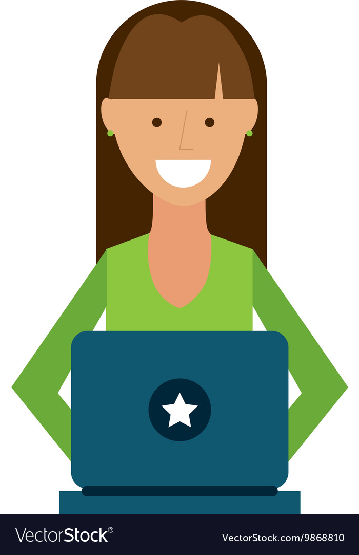 Person Using Computer Icon