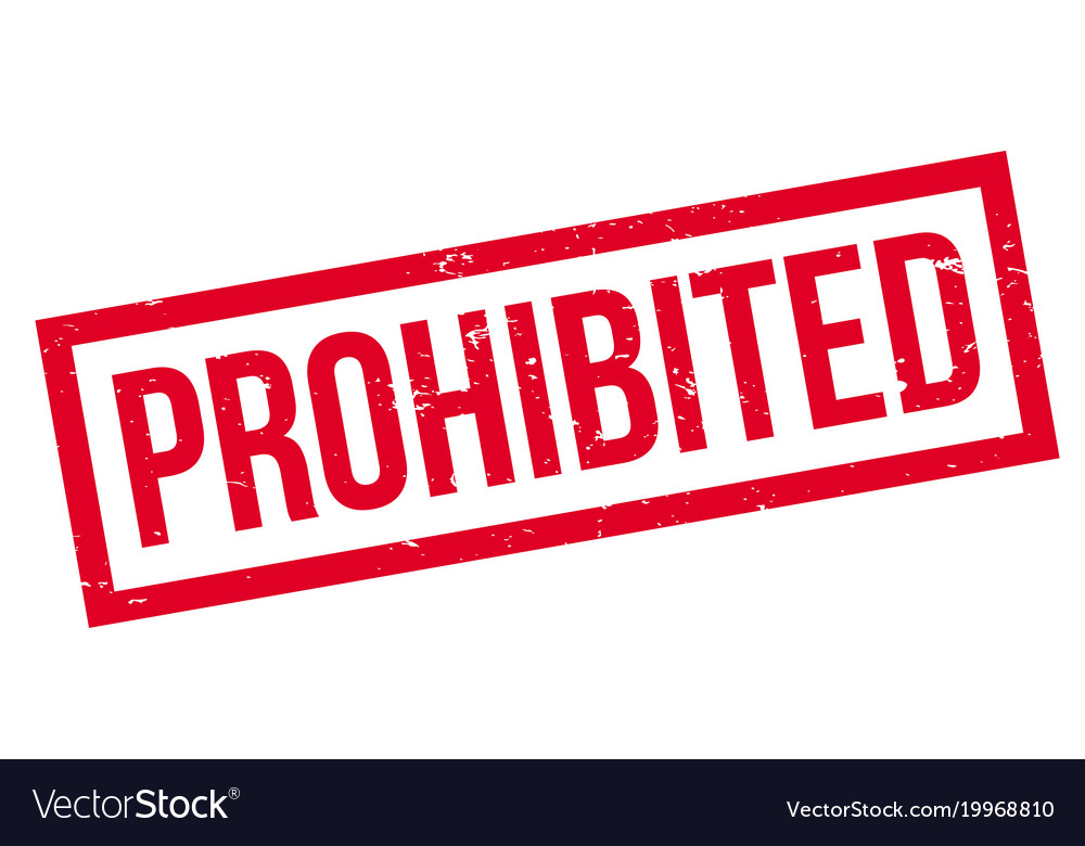 Prohibited rubber stamp Royalty Free Vector Image