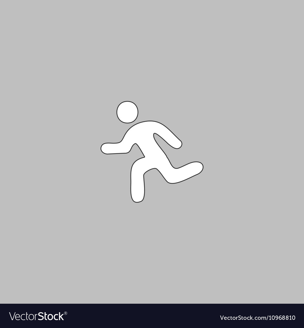 Running computer symbol