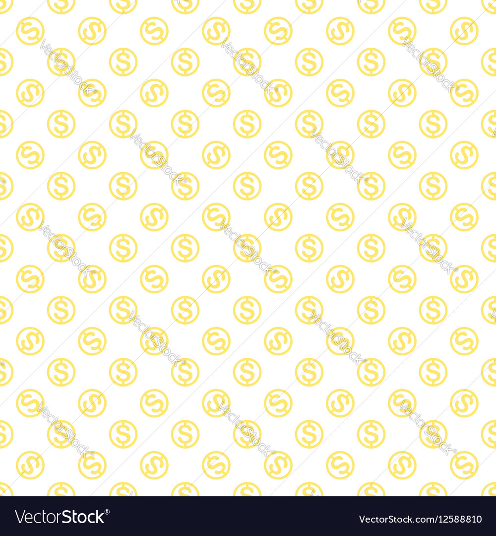 Seamless pattern with dollar sign repeating