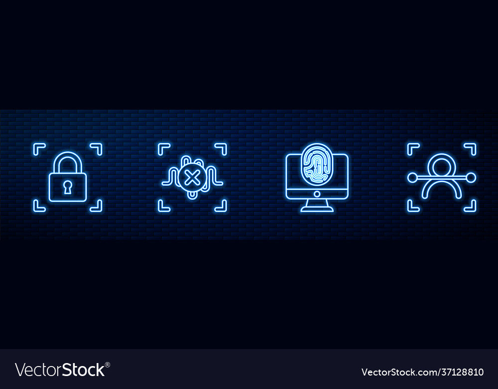 Set line monitor with fingerprint