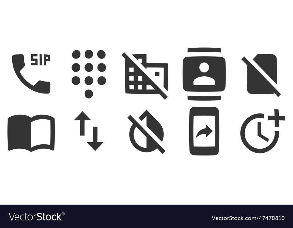 Set of 10 icons text editor modern thin line