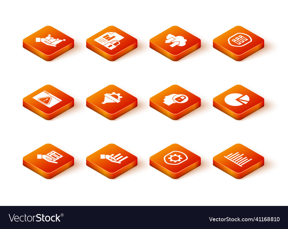 Set server data web hosting pie chart