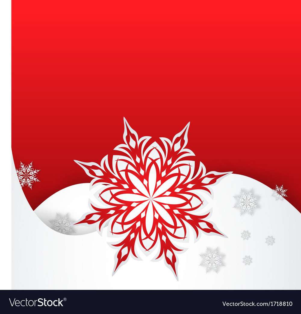 Snowflake on a paper background