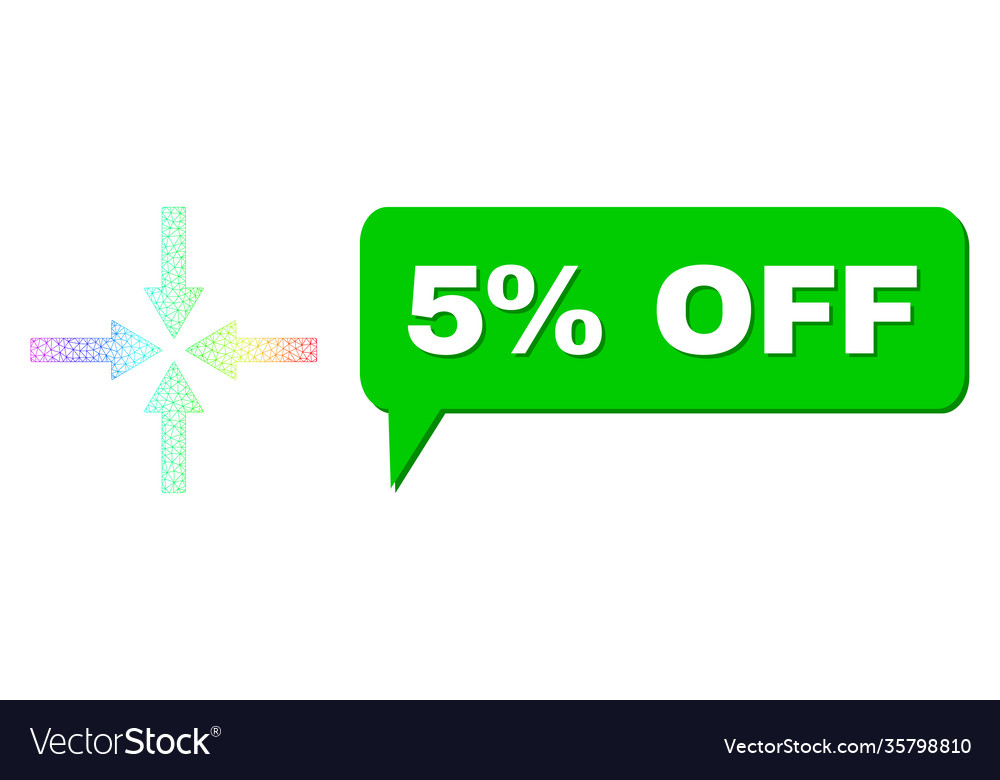 Spectral net gradient impact arrows icon and 5 vector image Spectral net gradient impact arrows icon and 5