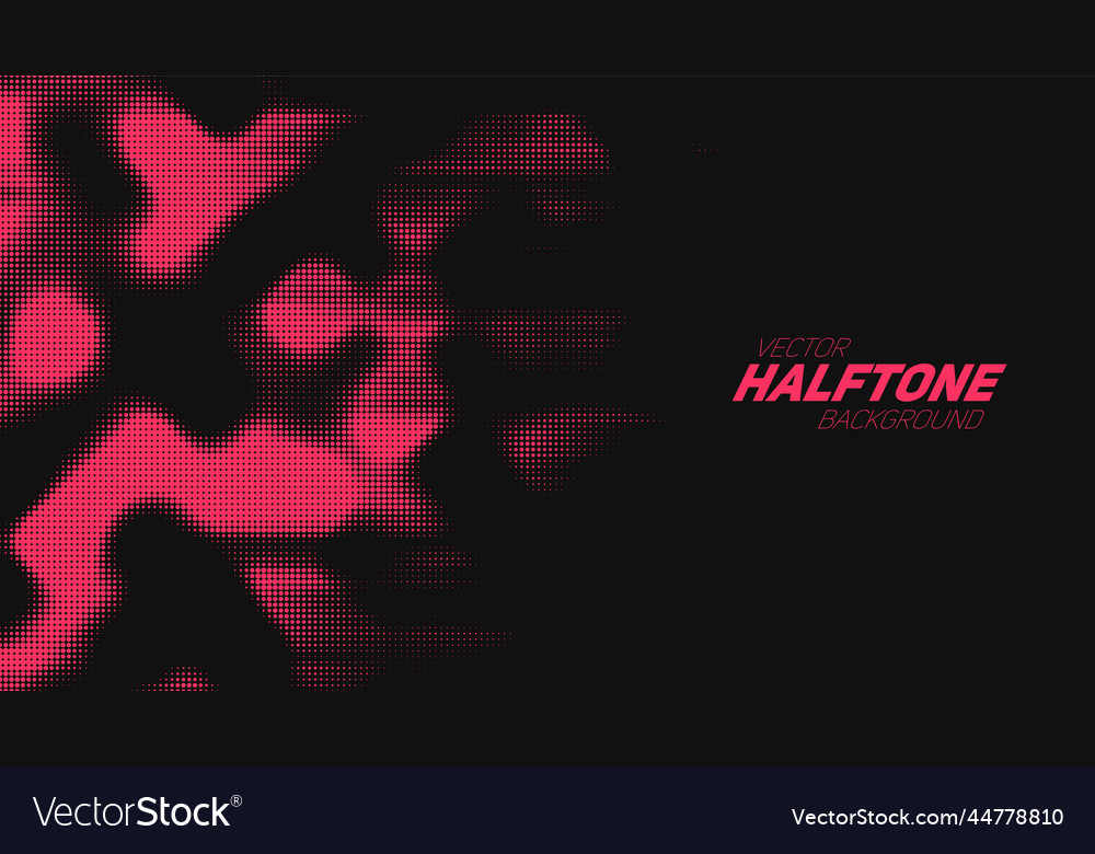 Torn Red Halftone Background
