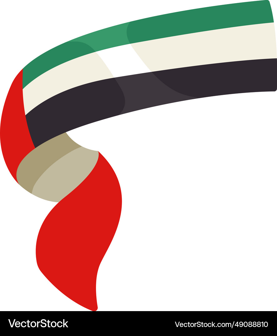 Uae National Day Flag Royalty Free Vector Image
