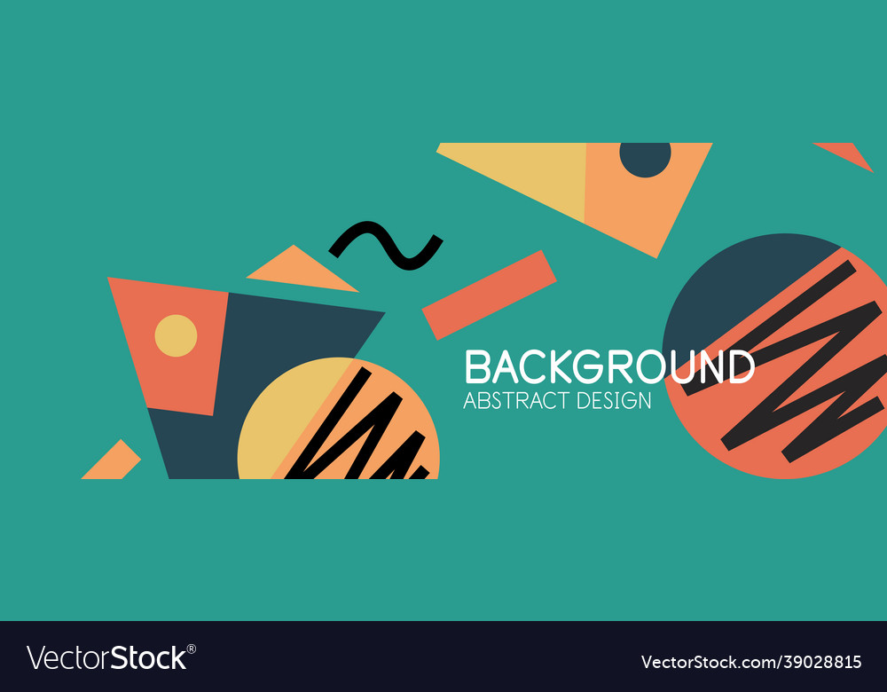 Abstract background with blocks lines geometric Vector Image Abstract background with blocks lines geometric