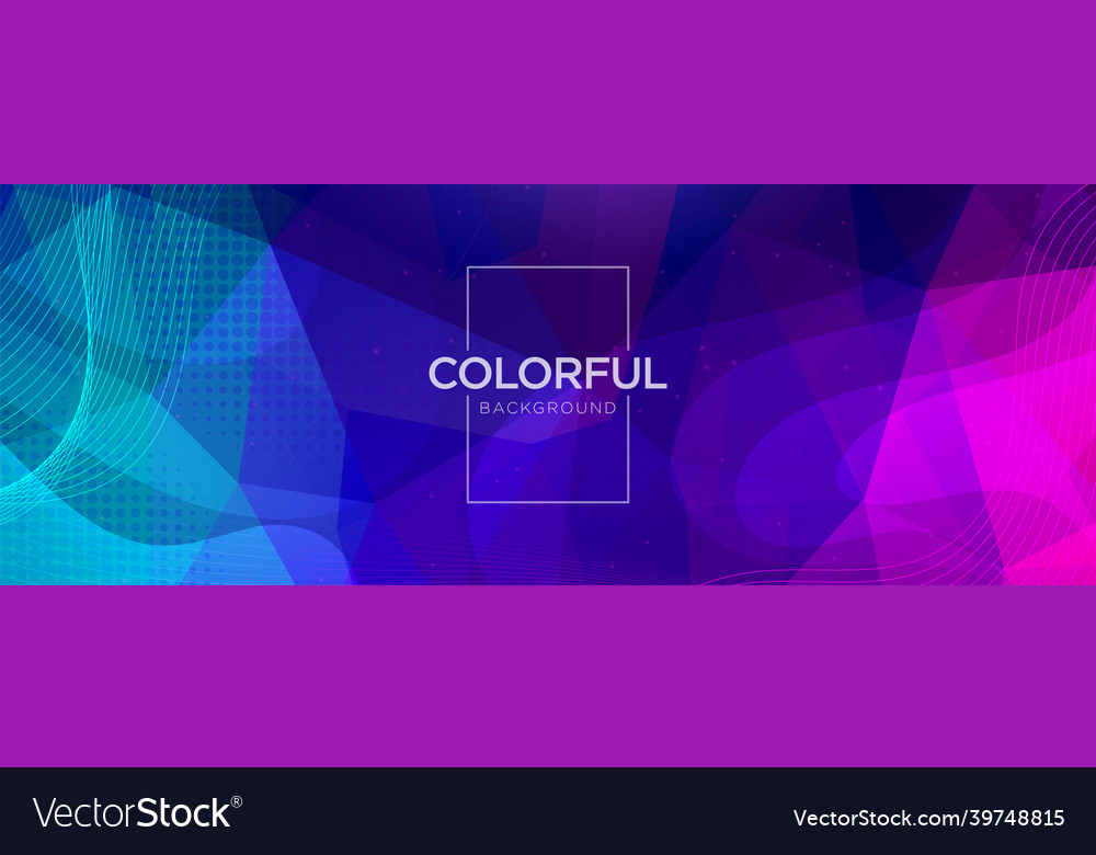Abstract colorful polygonal with creative dynamic