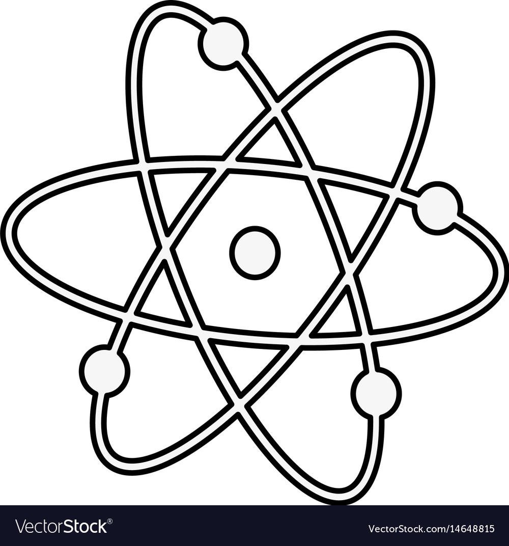 Atom molecule science Royalty Free Vector Image