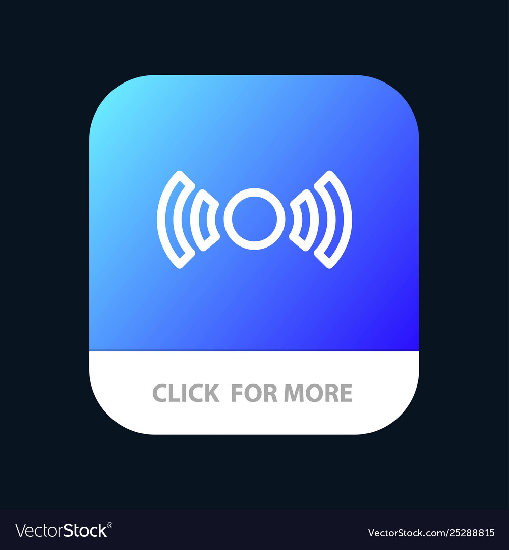 Basic essential signal ui ux mobile app button vector image Basic essential signal ui ux mobile app button