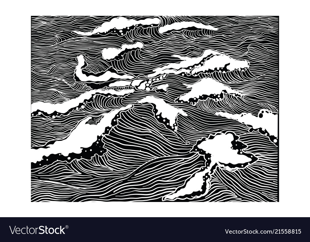 Colourful background wave pattern