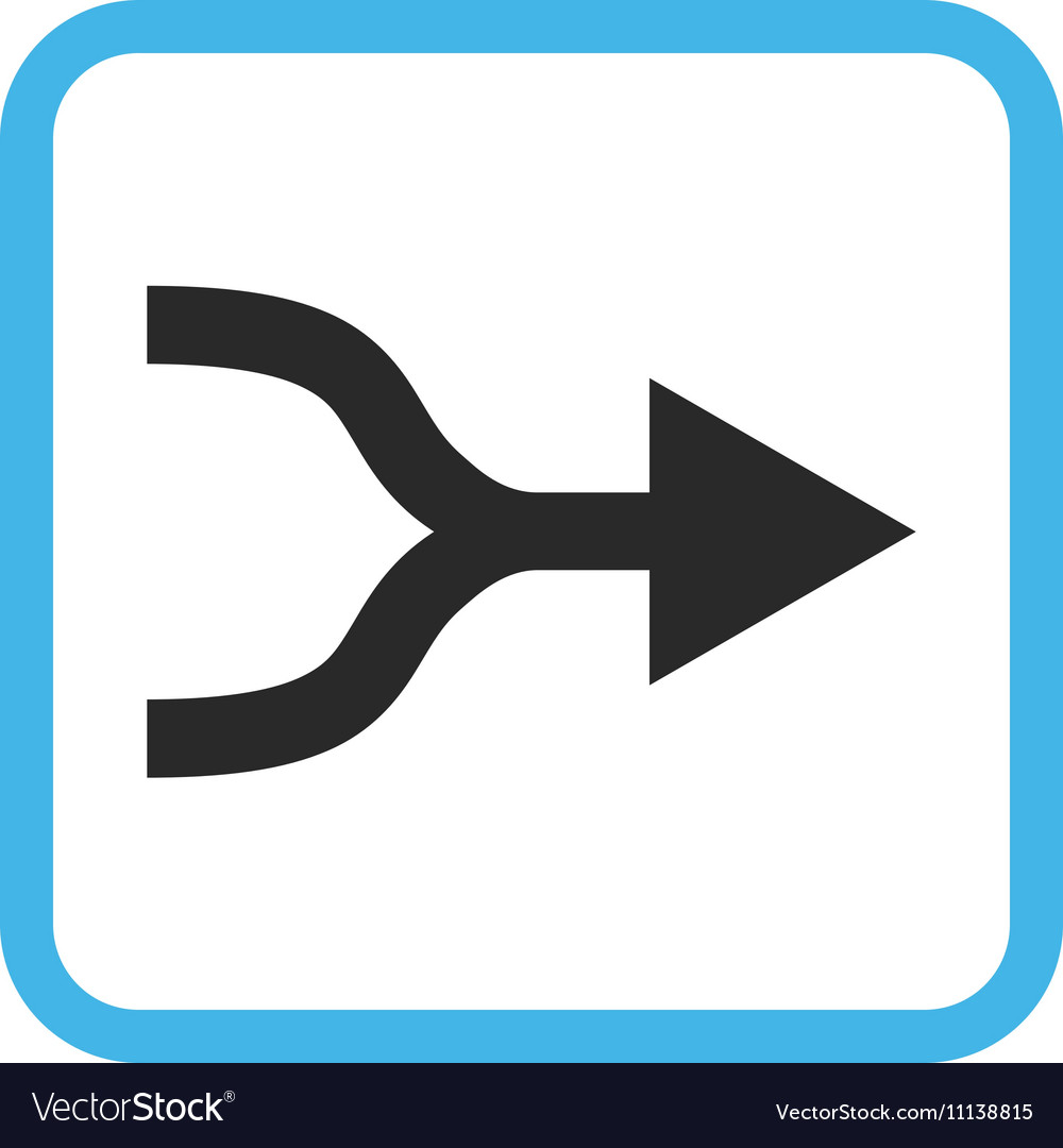 Combine arrow right icon in a frame