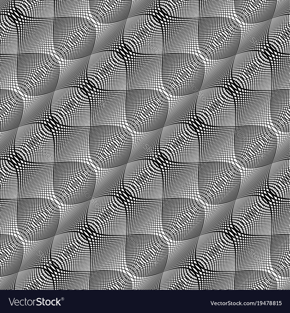 Design seamless monochrome waving pattern