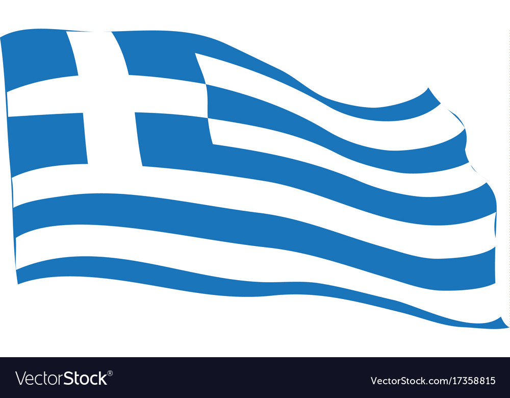 Flag of greece Royalty Free Vector Image - VectorStock