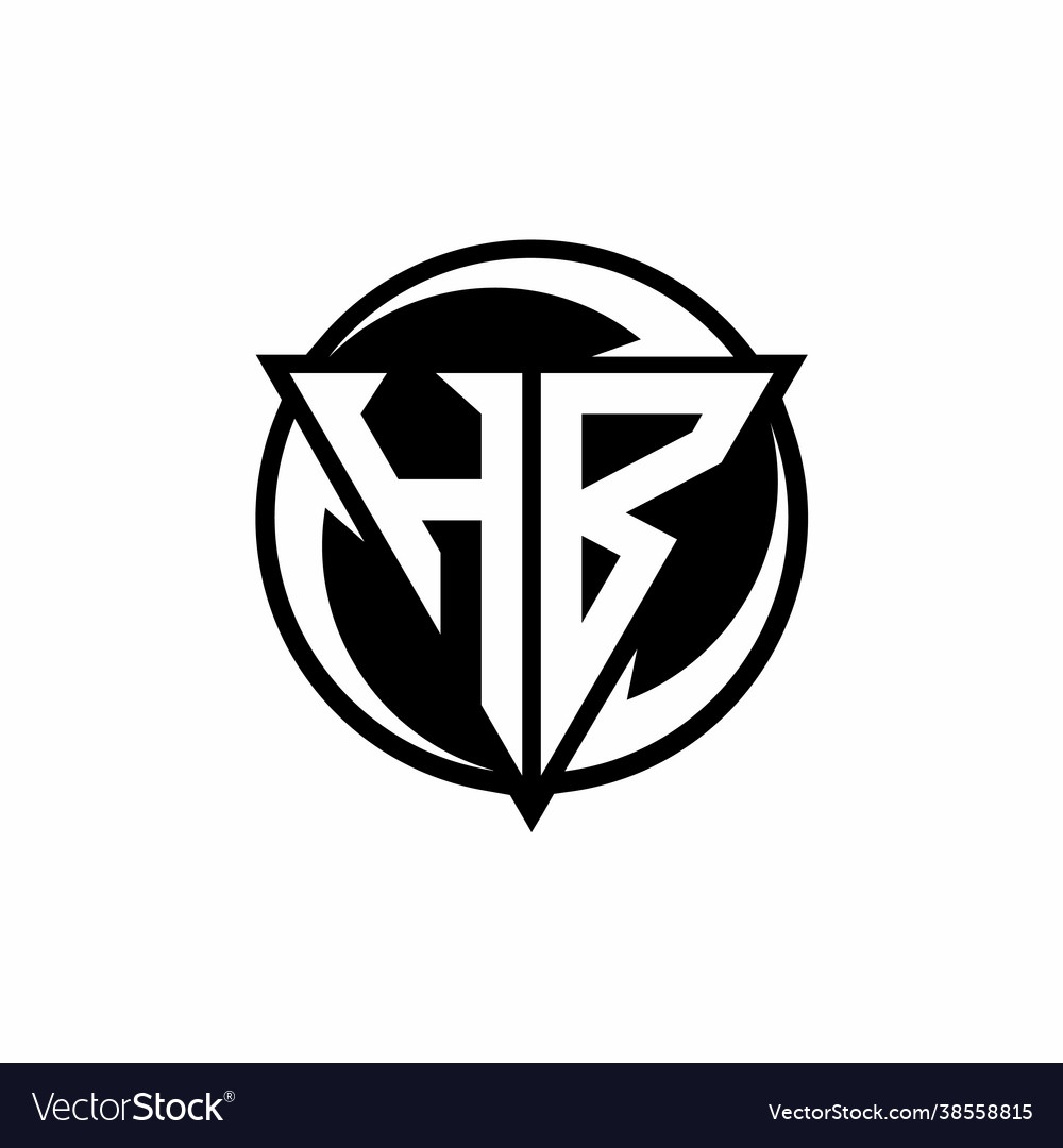 Hb logo monogram design template Royalty Free Vector Image