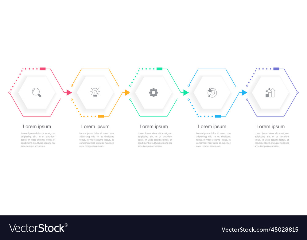 Improving performance infographic chart design vector image Improving performance infographic chart design
