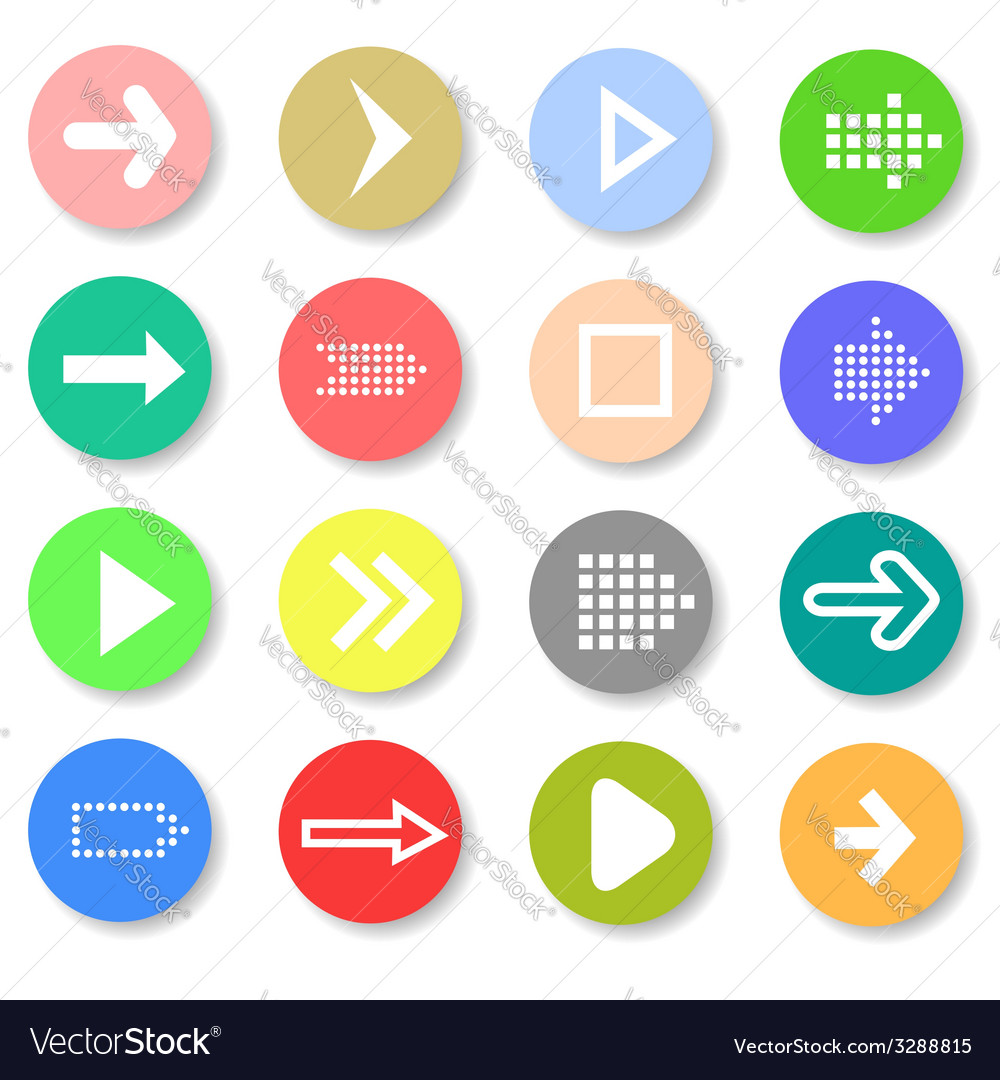 Set of arrows icons