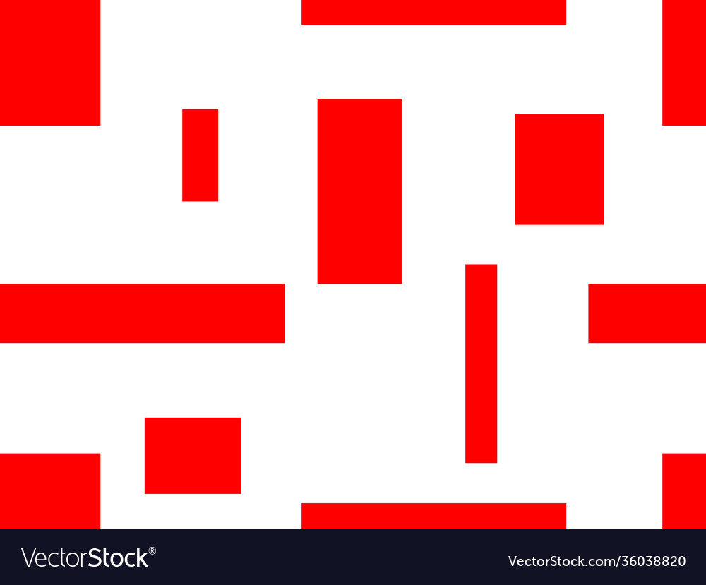 Abstract red quadrangles seamless pattern