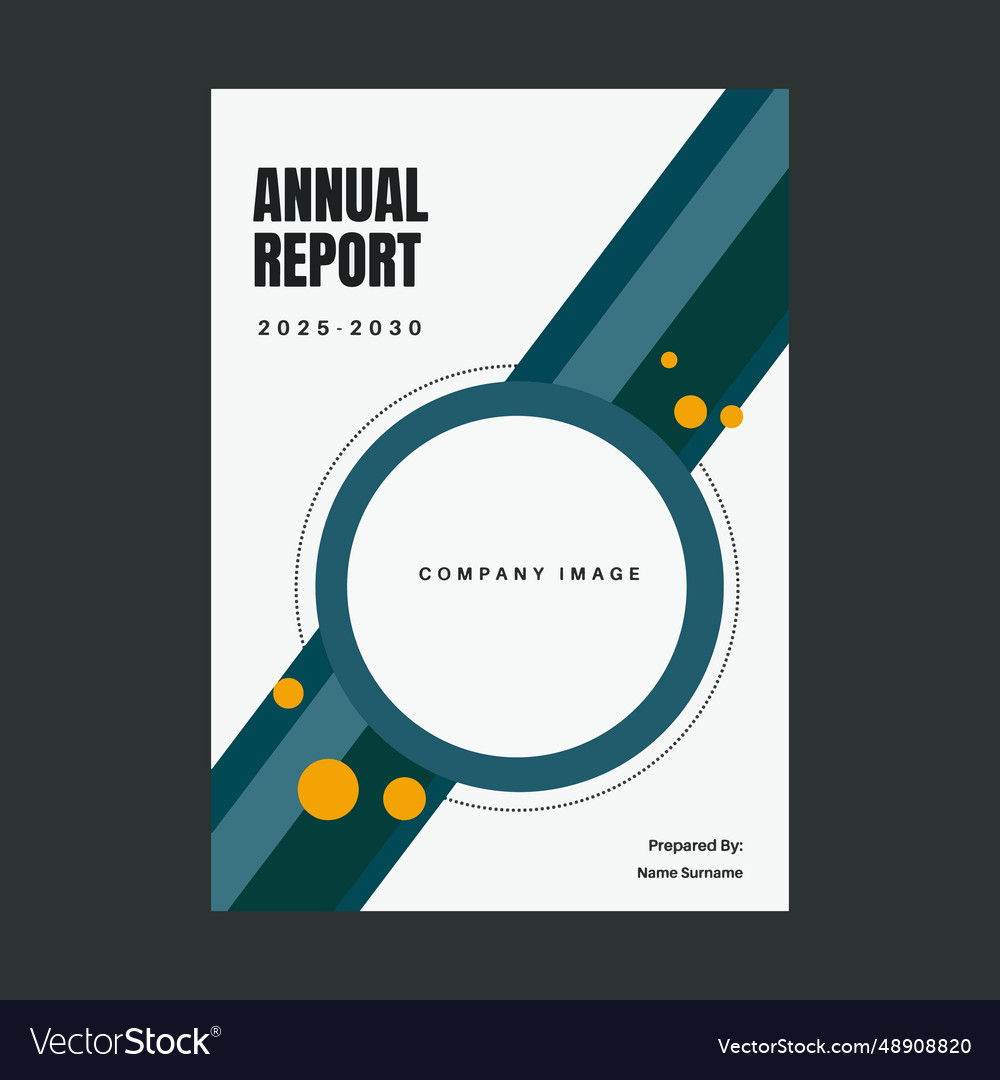 Annual report brochure flyer design template