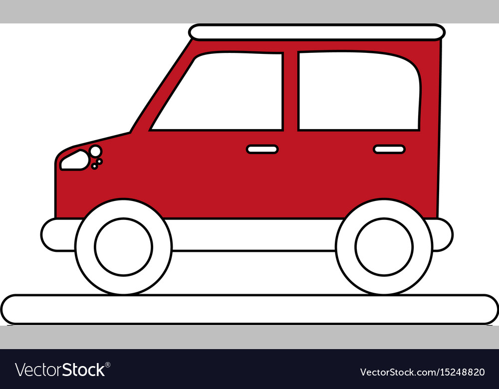 Car flat Royalty Free Vector Image - VectorStock