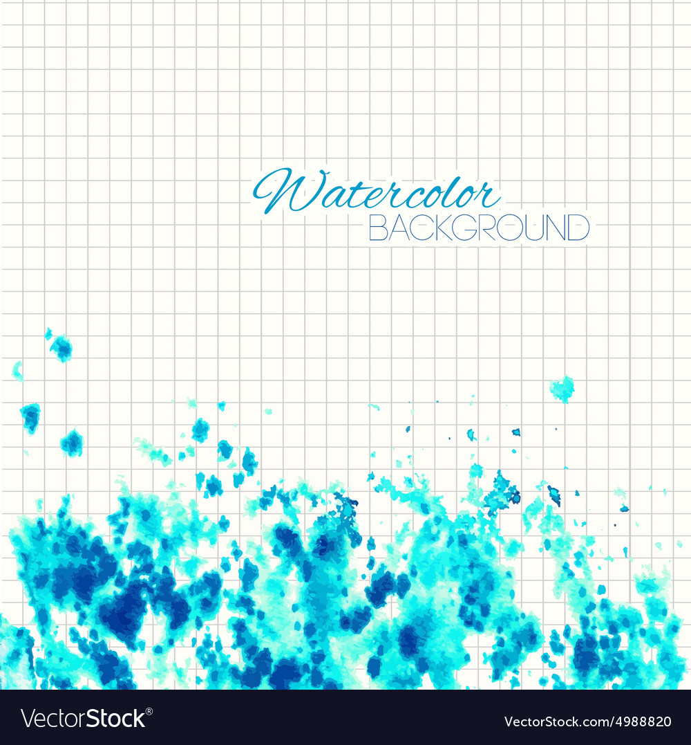 Cyan blue abstract painted background