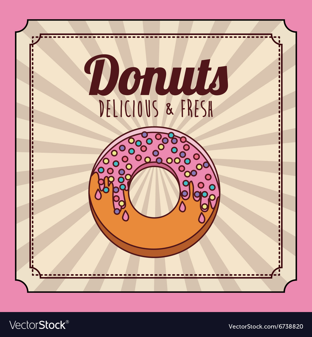 Delicious donuts design