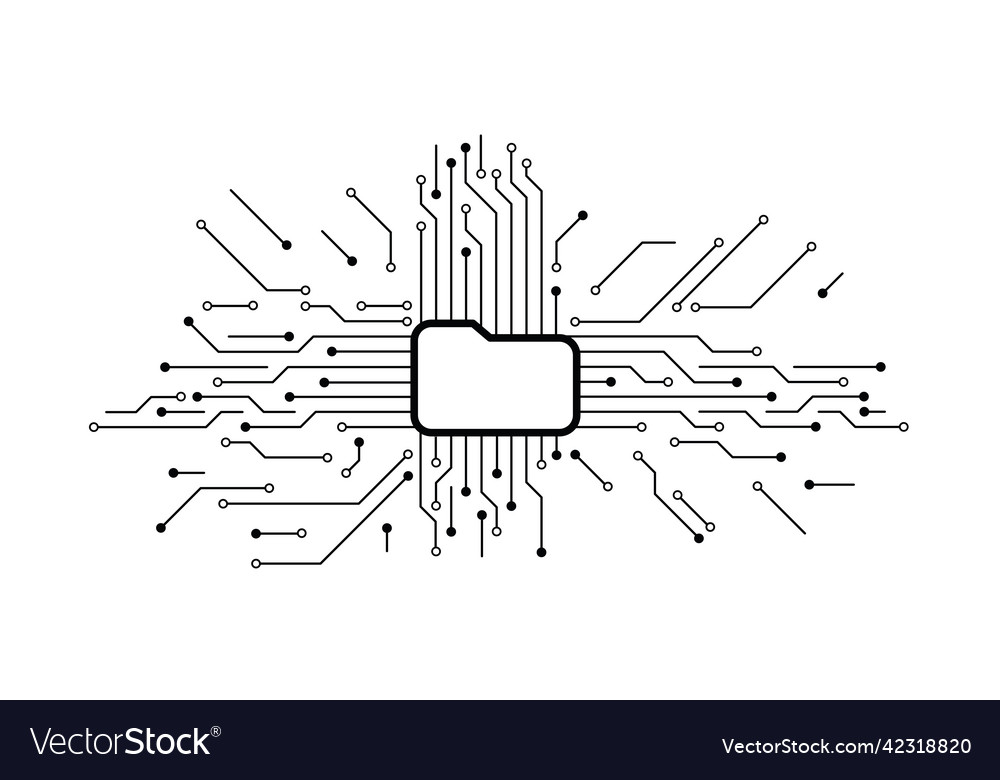 Document file folder or archive storage icon