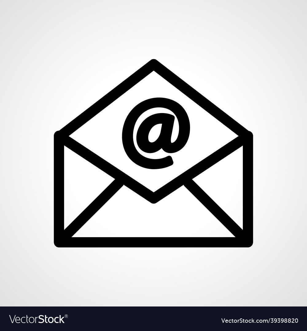 Envelope e-mail line icon mail linear outline vector image Envelope e-mail line icon mail linear outline
