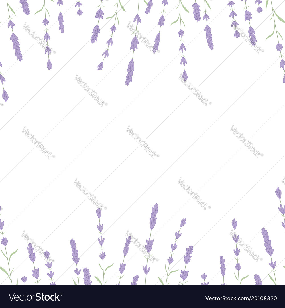 Lavender card border vintage label