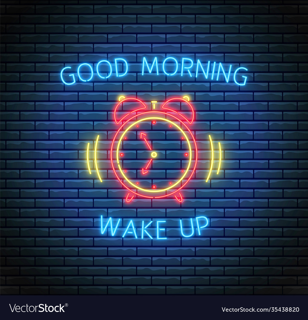 good morning neon sign