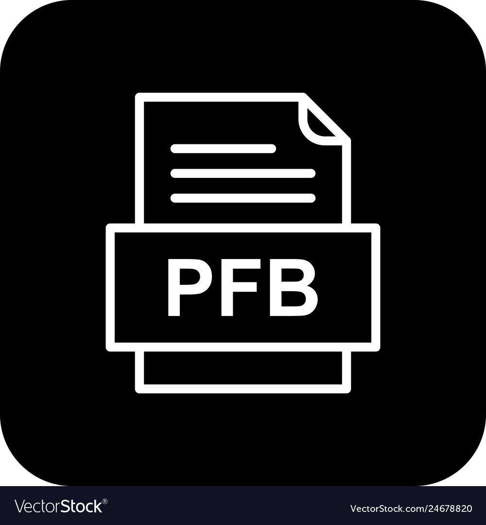 Pfb file document icon