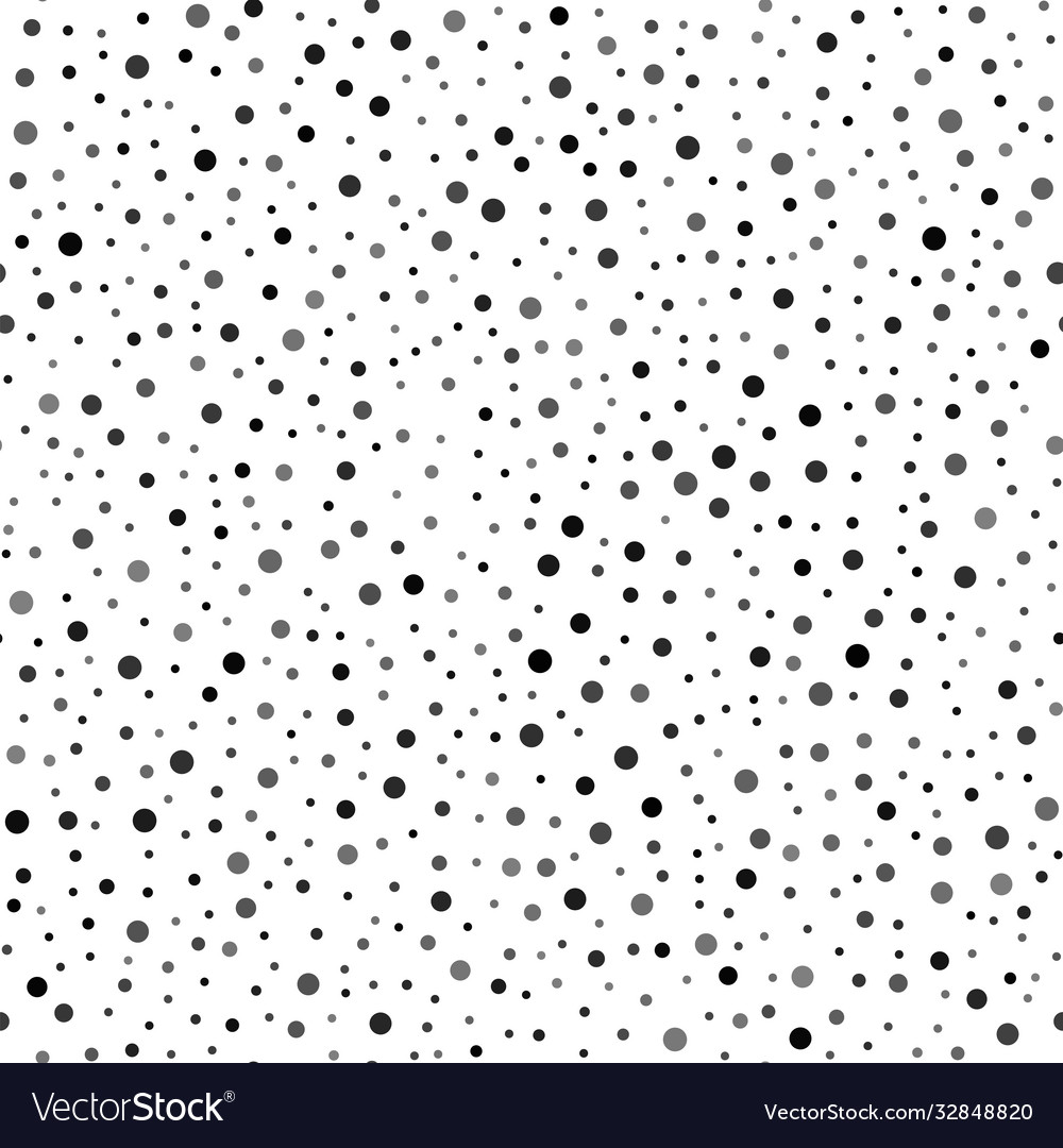 Seamless pattern with black dots on white vector image Seamless pattern with black dots on white